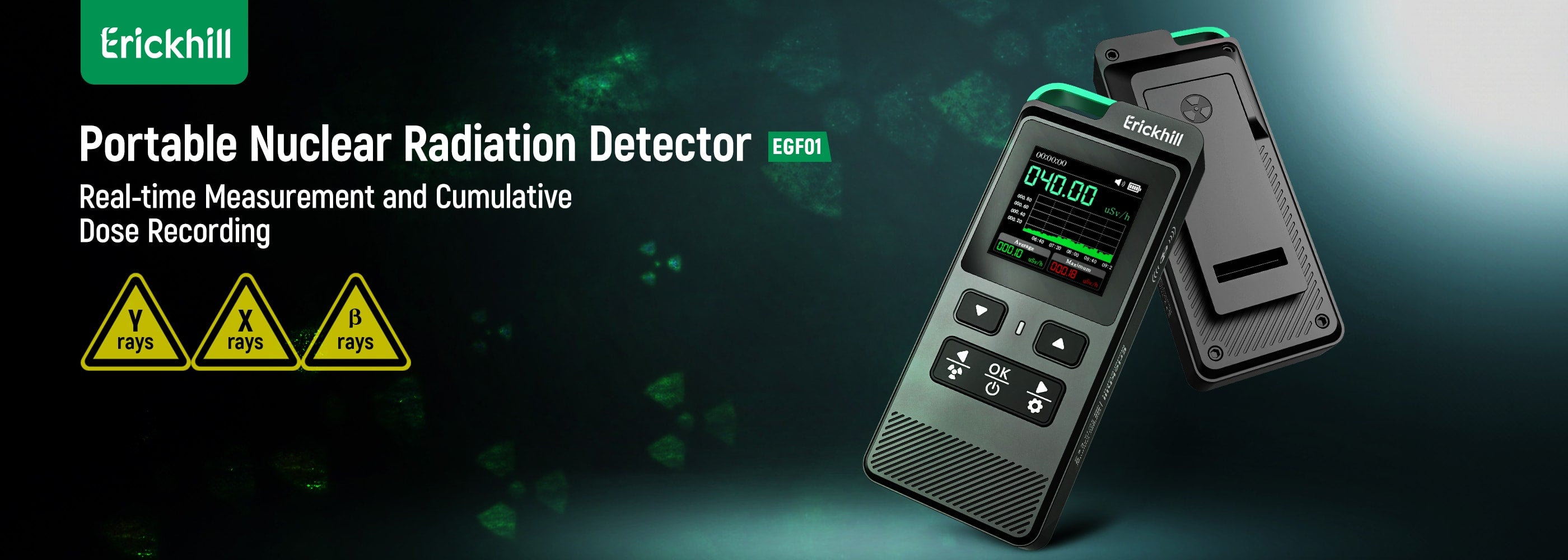 ERICKHILL EGF01 Nuclear Radiation Detector