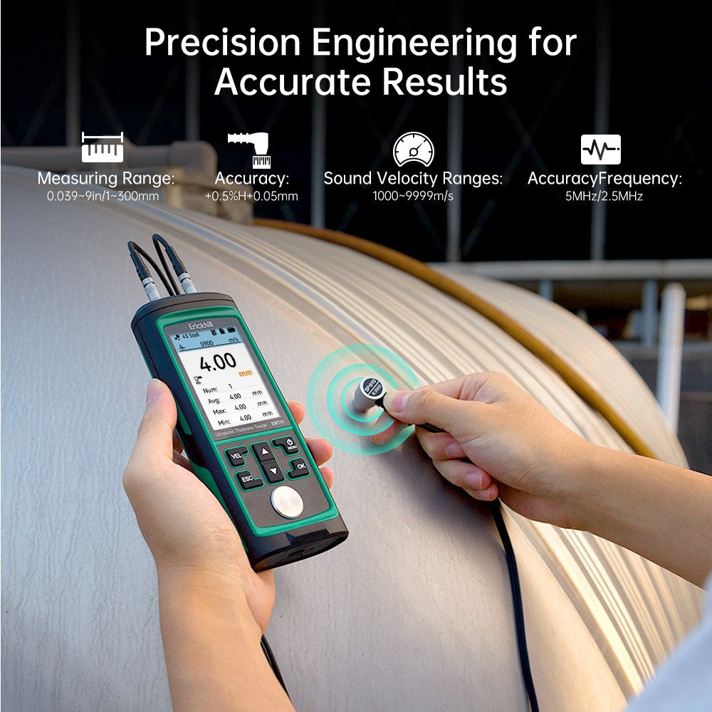 ERICKHILL EMT01 Ultrasonic Thickness Gauge Industrial