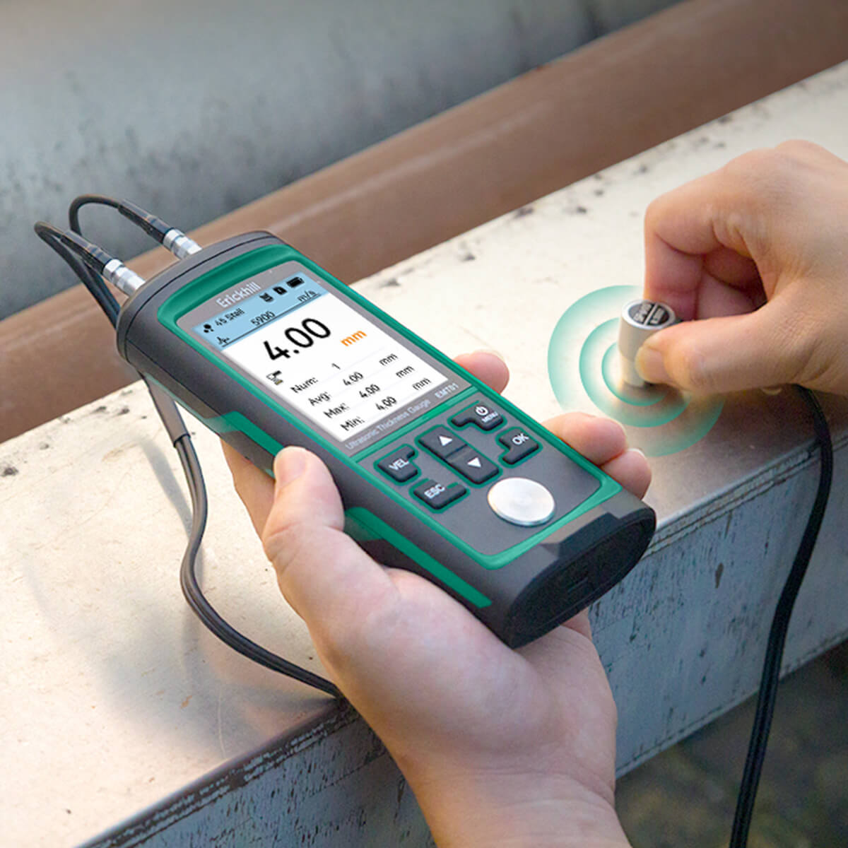 ERICKHILL EMT01 Ultrasonic Industrial Thickness Gauge